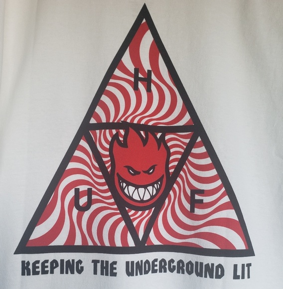 Huf x Spitfire Skateboarding T-shirt - Picture 2 of 5